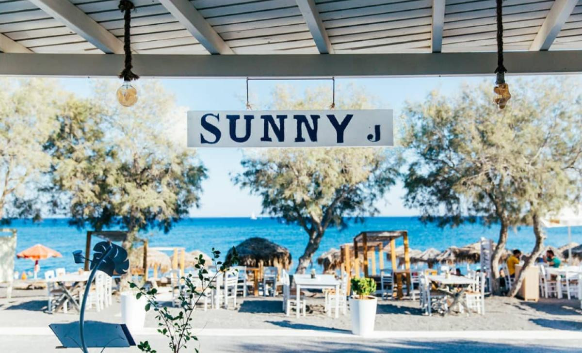 Sunny J Restaurant Santorini Perivolos Online Reservations E 